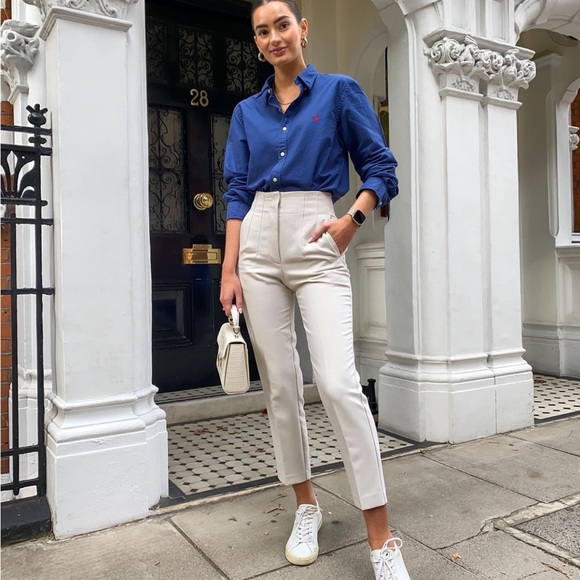 NWT ZARA HIGH WAISTED PANTS - Picture 2 of 6